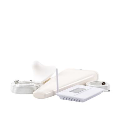 Kit Amplificador de Señal Celular DOBLE banda de frecuencia / Mejora las llamadas convencionales / Soporta los datos de las tecnologías 2G y 3G de TELCEL, AT&T y MOVISTAR / Cubre hasta 600 m².