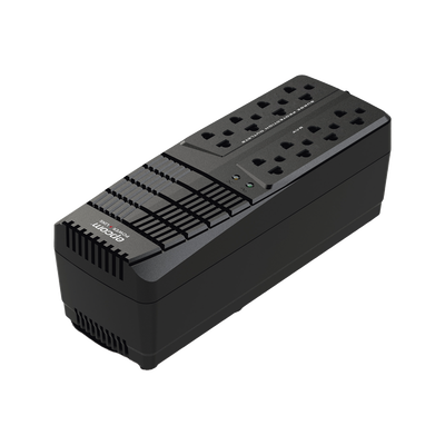 Regulador de Voltaje 1000 VA-500 W / 4 Contactos con AVR / 4 Contactos con Supresor de Picos / Protección RJ11