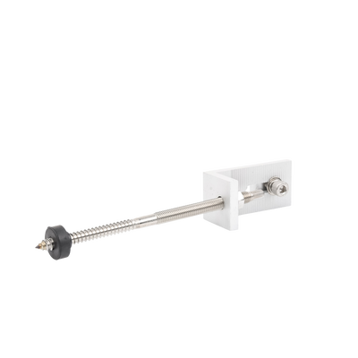 Soporte L para riel 7 con tornillo M10*200 para techo de lamina