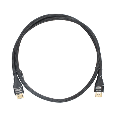Cable HDMI de 1m | Alta Definición | Longitud | Version 2.0 | Alta velocidad 18Gbps | 4K@60Hz | Conectores Chapados en Oro | Tipo Redondo