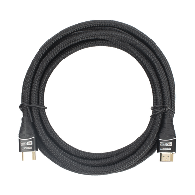 Cable HDMI de 3m | Alta Definición | Longitud | Version 2.0 | Alta velocidad 18Gbps | 4K@60Hz | Conectores Chapados en Oro | Tipo Redondo