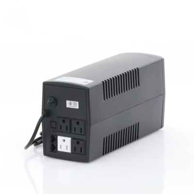 UPS de 850VA/510W / Topología Línea Interactiva / Entrada y Salida 120 Vca / Regulador de Voltaje AVR 80-150 Vca / Clavija NEMA 5-15P / 4 Tomas NEMA 5-15R /Sin RJ11 ni RJ45