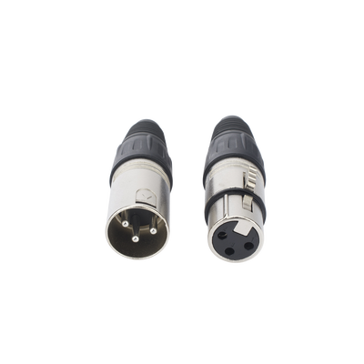 Kit Conector XLR Hembra + XLR Macho | Ideal para Conexiones de Micrófonos, Mezcladoras | Equipo de Audio Profesional