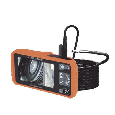 Dual Cámara Boroscopio Pro 5.5mm 720p USB-C/Wi-Fi, y LCD 4.3" a Color, Cuello de Cisne Blindado 10' (3m) con Imán y 6 LED´s. Batería Io-Li Recargable. Ideal en Industria Automotriz, Electricidad, HVAC, Plomería