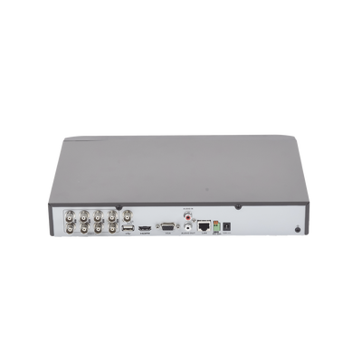 DVR 8 Canales TurboHD + 4 Canales IP / 5 Megapixel- 3K Lite / Acusense / Audio por Coaxitron / 1 Bahía de Disco Duro / Audio por Coaxitron / Evita Falsas Alarmas / Salida de Video en Full HD