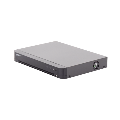 DVR 16 Canales TurboHD + 8 Canales IP / 5 Megapixel Lite - 3K Lite / Acusense (Evita Falsas Alarmas) / Audio por Coaxitron / 1 Bahía de Disco Duro / H.265+ / Salida de Video en Full HD