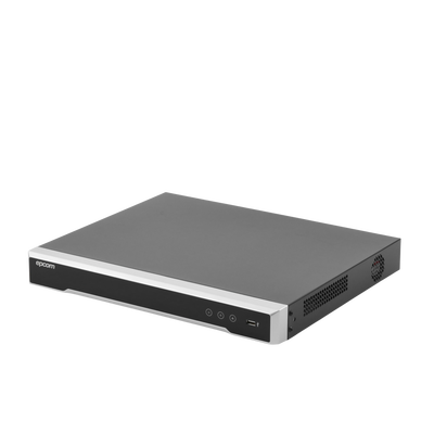 DVR 16 Canales 4K TURBOHD + 16 Canales IP / 8 Megapixel/ Audio por Coaxitron/ 2 Bahías de Disco Duro / 4 Canales de Audio / 16 Entradas de Alarma