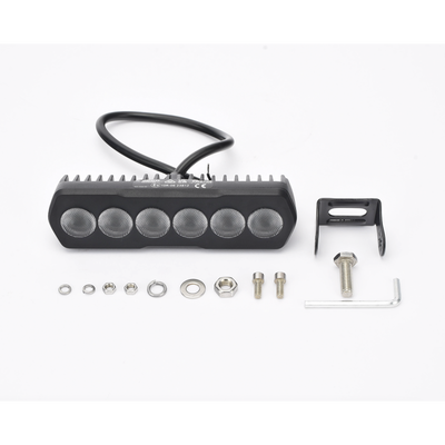 Luz de Trabajo Ultra brillante Rectangular, 6 LED, 1300 Lúmenes, 12-24 Vcd