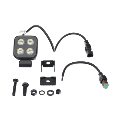 Luz de Trabajo Ultra brillante Cuadrada, 4 LED, 2650 Lúmenes, 12-24 Vcd