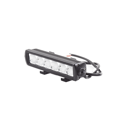 Barra LED color claro de una fila, 12-24 Vcc, 9 pulgadas de largo, 2175 lúmenes, Montaje Permanente