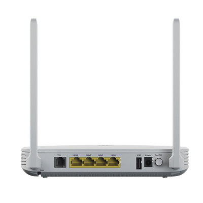 HUAWEI MiniFTTO - ONU Wi-Fi 6 doble banda / 2.976 Gbps / 4 puertos 10/100/1000 Mbps + 1 GPON (SC/UPC) + 1 puerto POST / Downstream 2.488 Gbps / Upstream 1.244 Gbps / Ganancia de Antena 5dBi / Beamforming / Roaming / MIMO 2X2 / Administración Nube