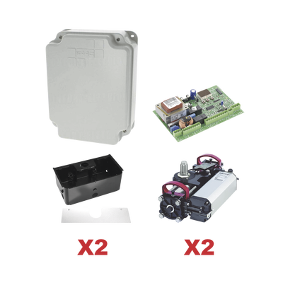 Kit de Operadores Subterraneos FAAC S800 a 115V Para Puertas Abatibles / Para Puertas de Hasta 2 Metros y 800 Kg