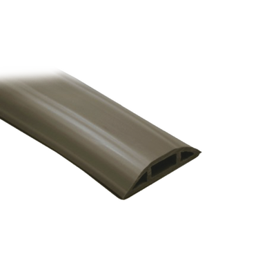 Canaleta flexible color cafe de PVC auto extinguible tramo de 2.5m