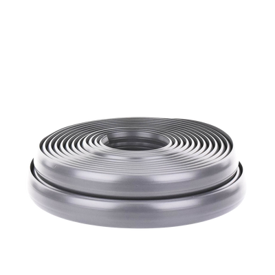 Canaleta flexible gris de PVC auto extinguible, (Rollo de 25mts.) (9300-05030)