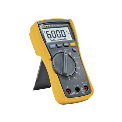Multímetro Digital para Electricista, Para Pruebas de Capacitancia y Diodos, Uso con Voltaje Máximo de 600 V, Pantalla LED Retroiluminada