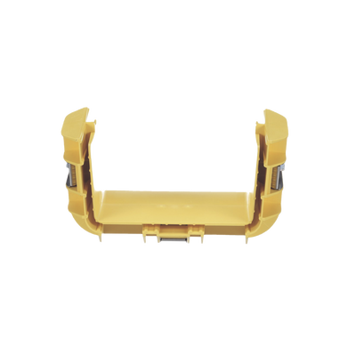 Union Recta "Cople", Para Canaleta FiberRunner™ 6X4, Color Amarillo