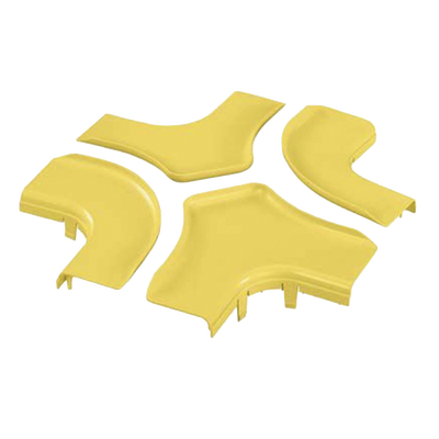 Tapa Para Accesorio de 4 Vías Horizontal FRFWC6X4LYL, Para Canaletas FiberRunner™ 6X4, Color Amarillo