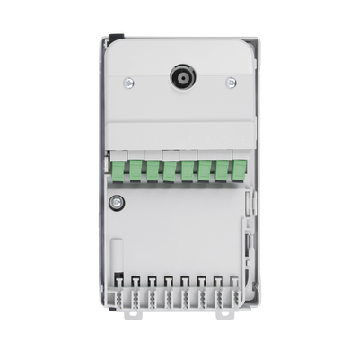 Caja Terminal de Fibra Óptica para instalación en interior, montaje en pared, 8 acopladores SC/APC monomodo, hasta 24 empalmes