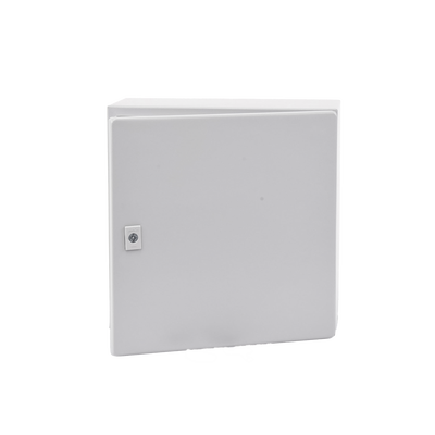 Gabinete de Acero, Nema 4 -IP 66 de 40 x 40 x 20 cm con Platina y certificado UL.