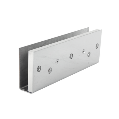 Montaje"U" para Puertas de Vidrio/ 1/2" de Grosor/Uso en chapa magnética de 600 y 1200 lbs/ Ajuste por Opresores