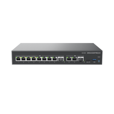 4 en 1: Firewall Nueva Generación, Router, PBX IP, Switch 10 Puertos Gigabit (4 PoE) + 2 Puertos SFP 2.5 Gigabit