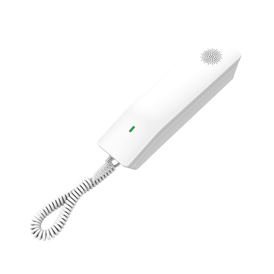Teléfono IP para Hoteles / Altavoz HD en Bocina / 2 Cuentas y Líneas SIP / 10 Teclas de Marcación Rápida / 3 Teclas Programables / Wi-Fi de Doble Banda / Gestión con GDMS / Color Blanco /