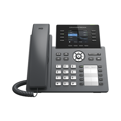 Teléfono IP Wi-Fi, Grado Operador, 8 líneas SIP con 4 cuentas, pantalla a color 2.8", puertos Gigabit, Bluetooth, PoE, codec Opus, IPV4/IPV6 con gestión en la nube GDMS