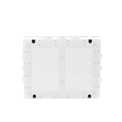 Caja Estanca de PVC Para Derivación y Conexión, 12 Entradas, Tapa Atornillada, 380x300x120 mm (Área interna), Uso Exterior IP55, Material que no Propaga el Fuego y Libre de Hálogenos