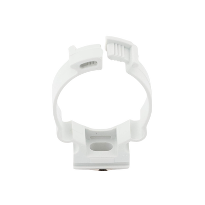 Soporte de collar (Abrazadera), PVC Auto-extinguible, cerrado para tubería de 32 mm