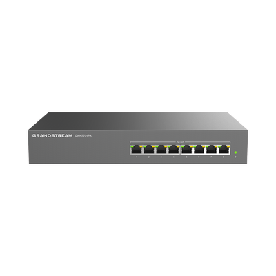 Switch PoE+ Gigabit No Administrable / 8 puertos 10/100/1000 Mbps / 8 puertos PoE+ / hasta 145W