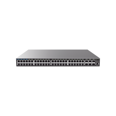 Switch Capa 3 PoE+ Administrable / 48 puertos 10/100/1000 Mbps + 6 Puertos SFP+ de 10 Gigabits / Hasta 740W / Compatible con GWN Cloud.