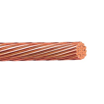Cable Eléctrico de Cobre Desnudo Calibre 2/0 AWG 19 Hilos (100 metros).