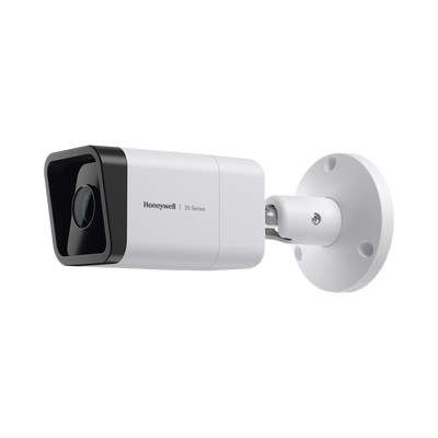 Bala IP 5 Megapixel / Lente Mot. 2.7 a 13.5 mm / 60 mts IR / Ultra Baja Iluminación / IP67 / H.265 / IA (Filtro de Humanos y Vehiculos) / Merodeo / Conteo de Personas / PoE / Audio y Alarmas I/O / ONVIF / NDAA / Serie 35 / Honeywell Security