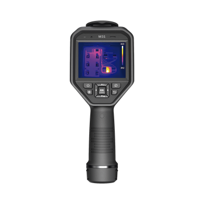 M31 - Cámara Termográfica Portátil Dual / Lente Térmico 9.7 mm (384 x 288) / Lente Óptico (8 Megapixel) / WiFi / IP54 / Ranura MicroSD hasta 64 Gb / Hasta 5 Horas de Funcionamiento Continuo