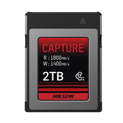Memoria CFexpress tipo B / Clase 10 de 2 TB / Especializada para Cámaras de Fotografía y Video / 1800 MB/s Lectura / 1600 MB/s Escritura