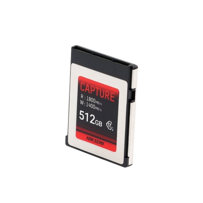 Memoria CFexpress tipo B / Clase 10 de 512 GB / Especializada para Cámaras de Fotografía y Video / 1800 MB/s Lectura / 1700 MB/s Escritura
