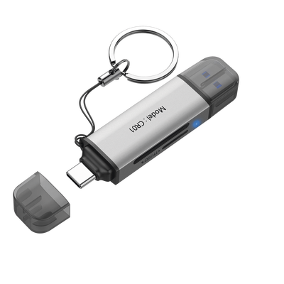 Lector de Tarjetas 2 en 1 / Conector Dual USB-A y USB-C / Soporta SD y Micro SD