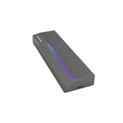 Carcasa para SSD M.2 y SATA (Enclosure) / Conector USB-C / ASUS Aura RGB SYNC / Hasta 10 Gbps / Tamaños: 2242, 2260 y 2280