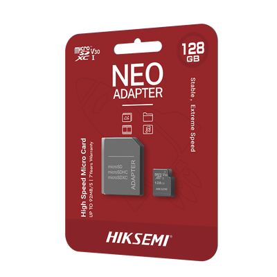 Memoria microSD con Adaptador Ideal para Celular o Tablet / 128 GB / Multipropósito / Clase 10 / 92 MB/s Lectura / 50 MB/s Escritura