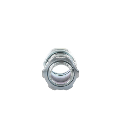 Conector Recto Compresión de Acero Galvanizado para Pared Delgada de 1/2" .