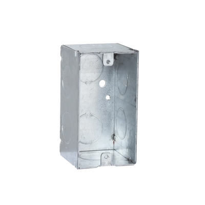 Caja (Chalupa) 4x2"/ Profundidad 2-1/8"/ 8 Entradas de 3/4"/Soldada