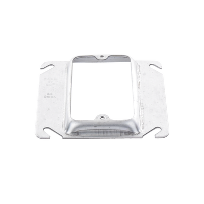 Sobretapa Cuadrada Galvanizada de 4", realce de 1/2".