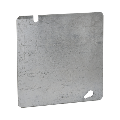 Tapa Cuadrada Ciega de Acero Galvanizado de 4 11/16".