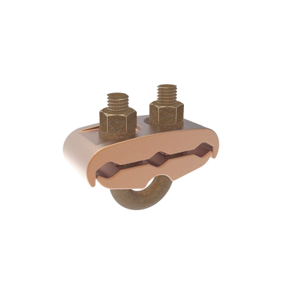 Conector Mecánico para 3 Cables para Calibre 4 AWG - 2/0 AWG a Tubería de 3/8" o Varilla 5/8" - 3/4" Perno 3/8".