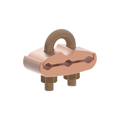 Conector Mecánico para 3 Cables para Calibre 2/0 AWG - 250 KCMIL a Tubería de 3/8" o Varilla 5/8" - 3/4".