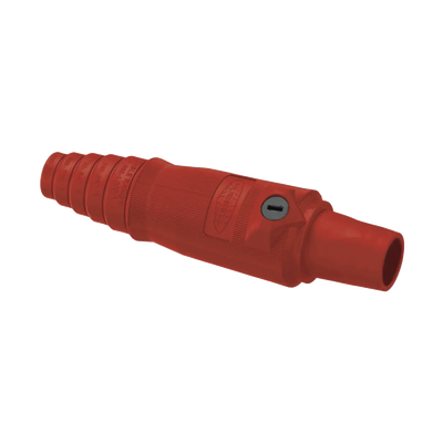 Conector Hembra Unipolar de 400 A 600 V CA/CC / Grado Industrial / Tornillos de fijación dobles/ Color Rojo.