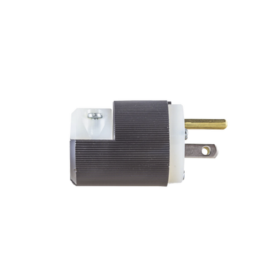 Clavija Entrada Recta/ 15A 125V/ 2 Polos 3 Hilos/ Nema 5-15P/ Grado Industrial- Comercial.