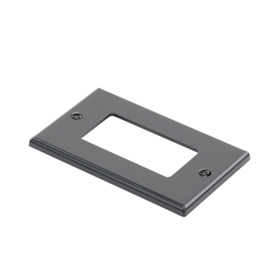 Tapa para Contacto Dúplex Color Negro.