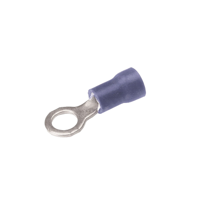 Zapata Terminal de Ojillo para Tornillo 1/4 in (6 mm) calibre 16-14 AWG con aislamiento de vinilo.