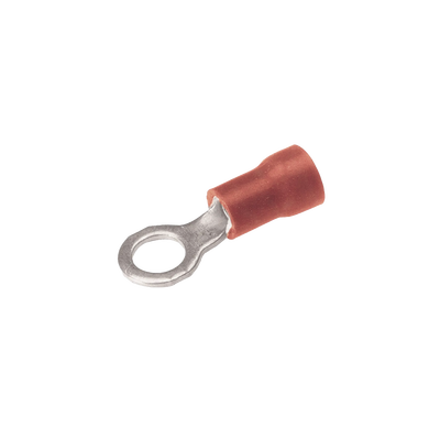 Zapata Terminal de Ojillo para Tornillo 3/8 in (10 mm) calibre 22-16 AWG con aislamiento de vinilo.